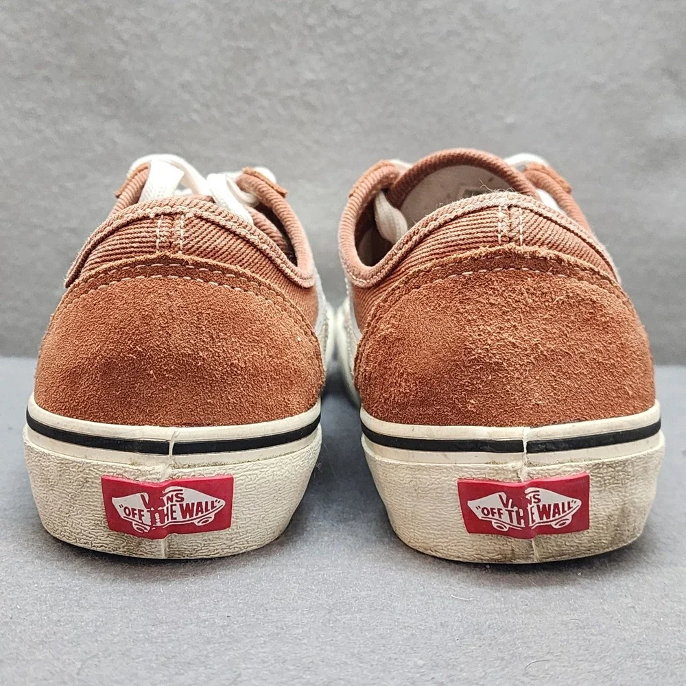 Vans Old Skool Platform Sneakers Orange‎ Suede Canvas Low Top Shoes M 4.5 W 6